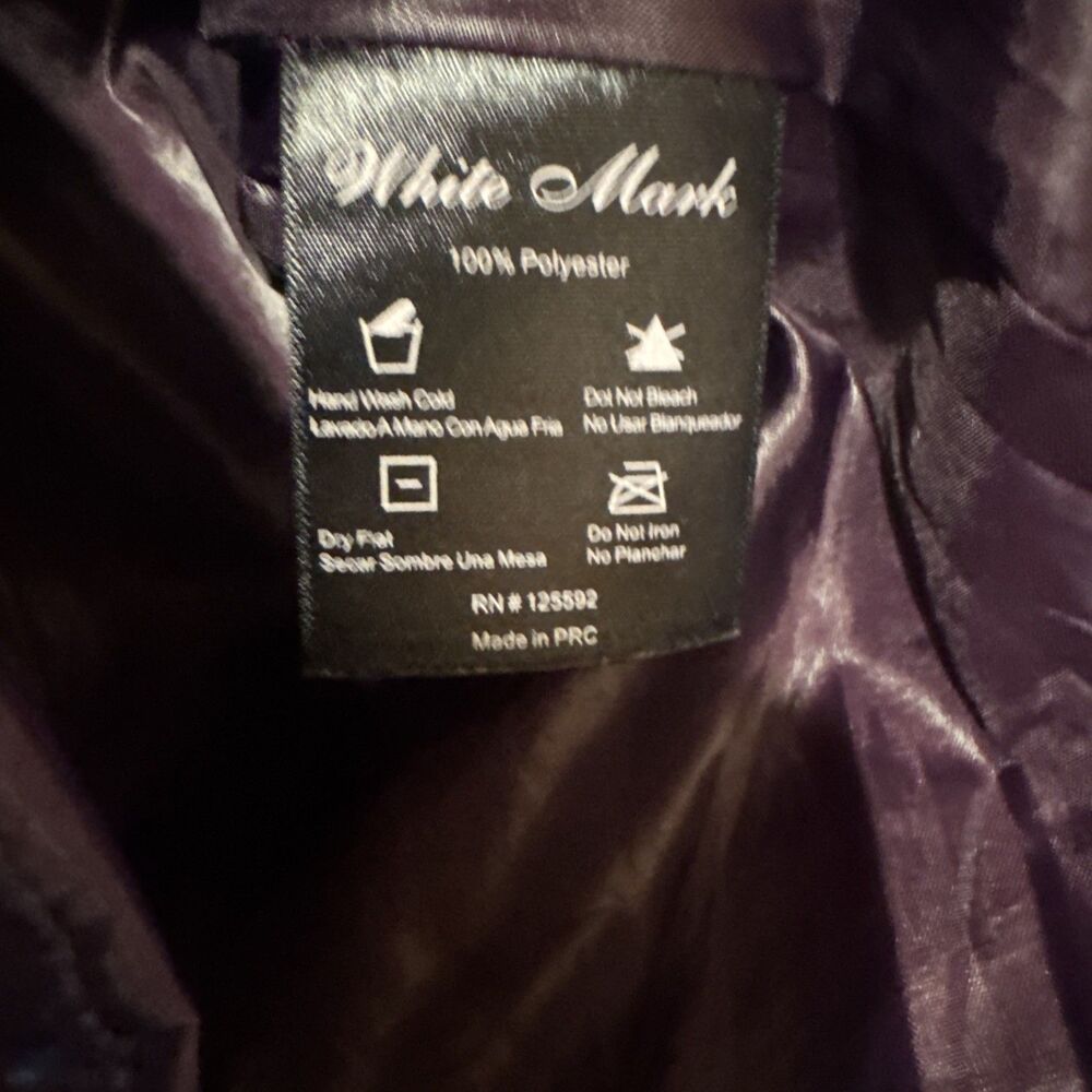 White Mark Puffer Jacket Size M - Picture 5 of 11